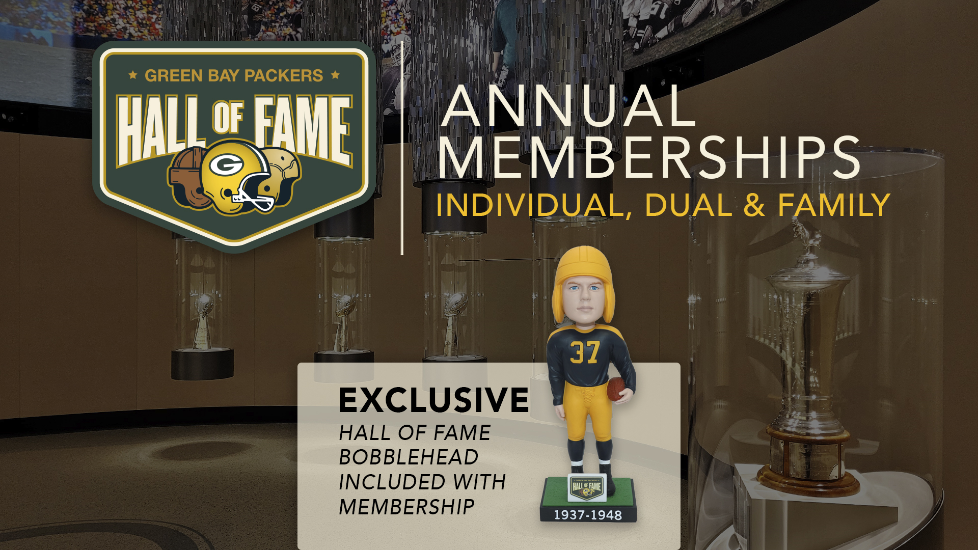 Hall of Fame Membership  Green Bay Packers Hall of Fame & Stadium Tours